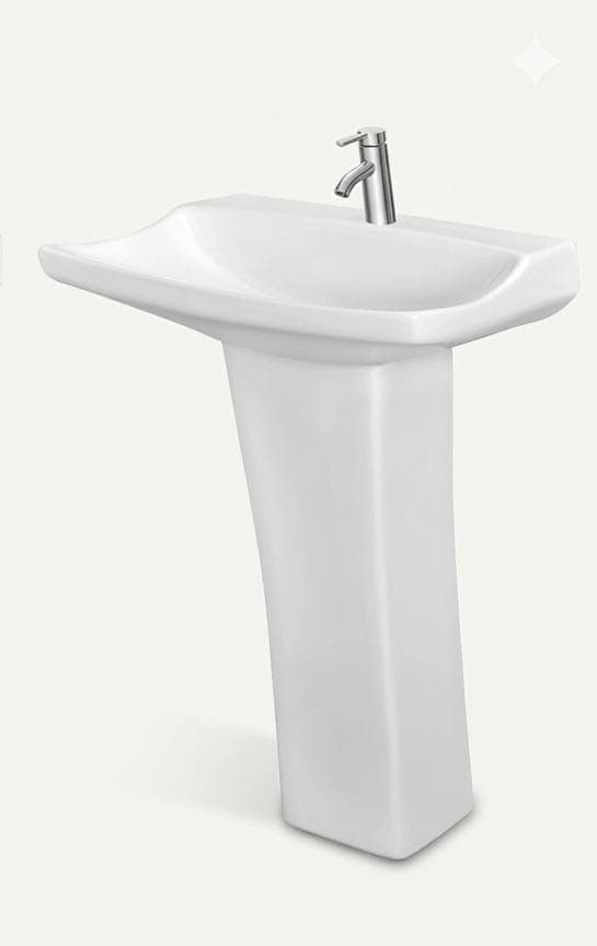 Bravo Series Heavy-Duty Ceramic Pedestal Basin
