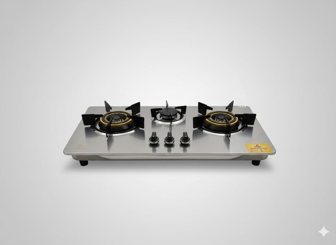 Heavy-duty 14 gauge grand steel top hob (16×28)