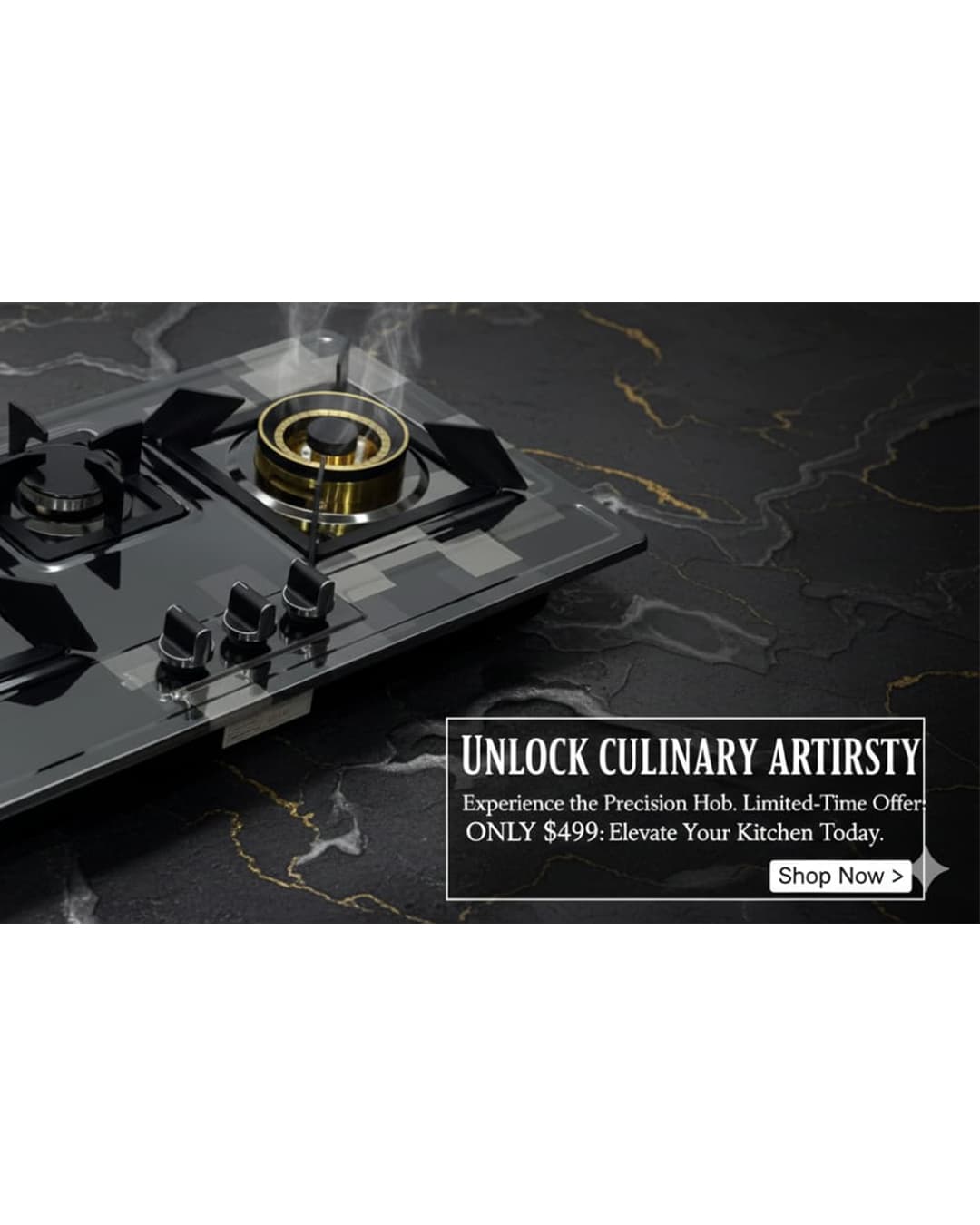 Durable China EPS hob featuring high-quality brass burner and stainless steel surface.