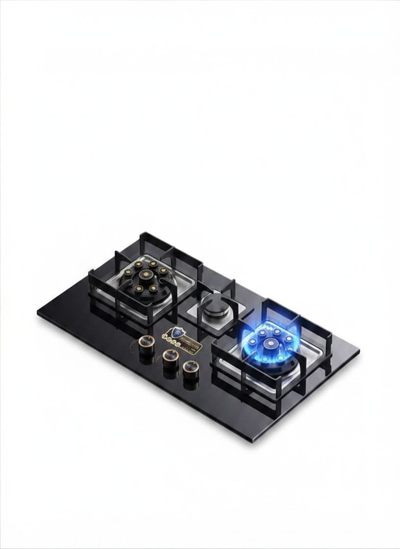 Stylish China glass hob with durable tempered glass top