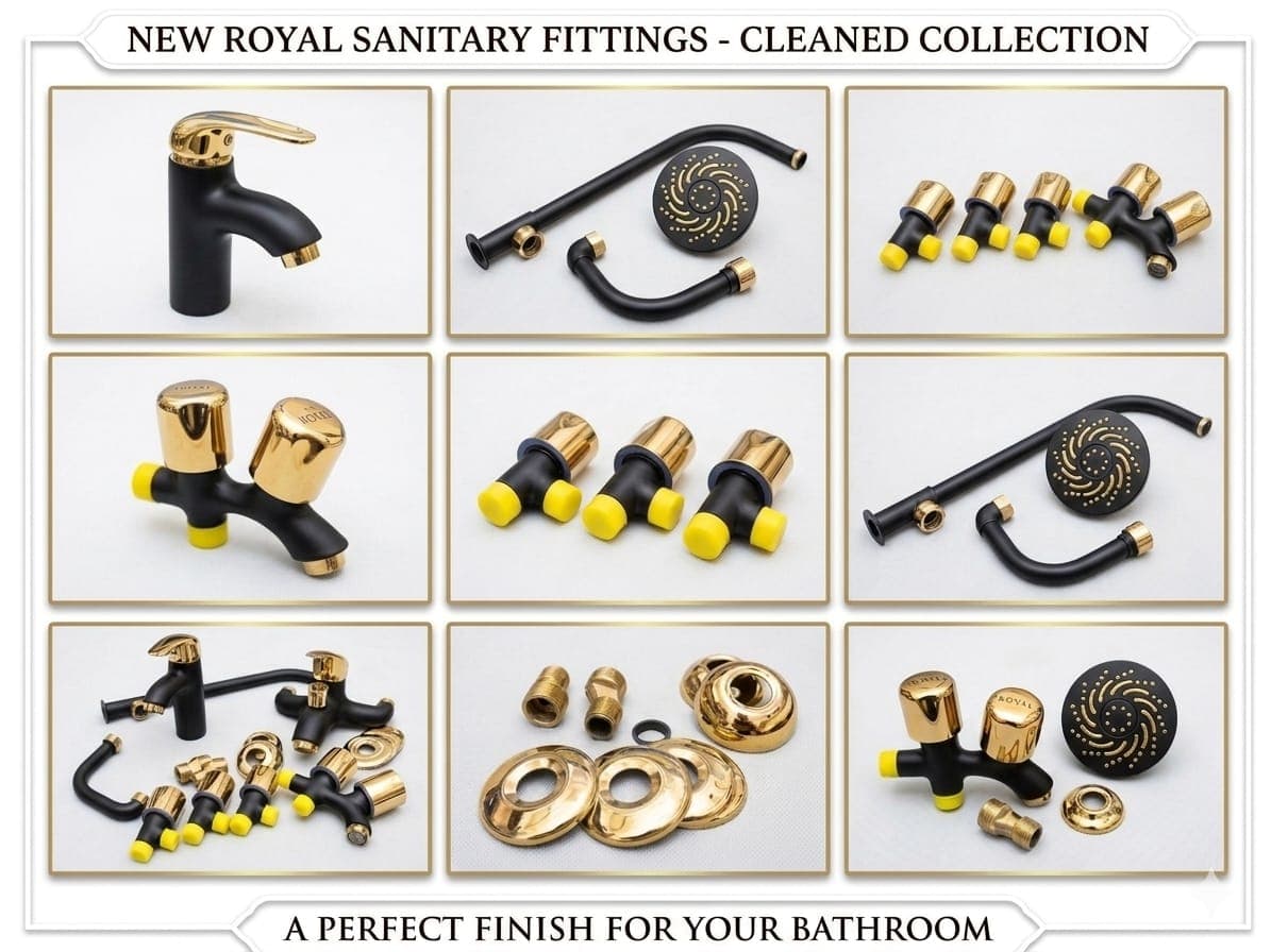 Black Gold Lever Set Full Brass – Royal Brand