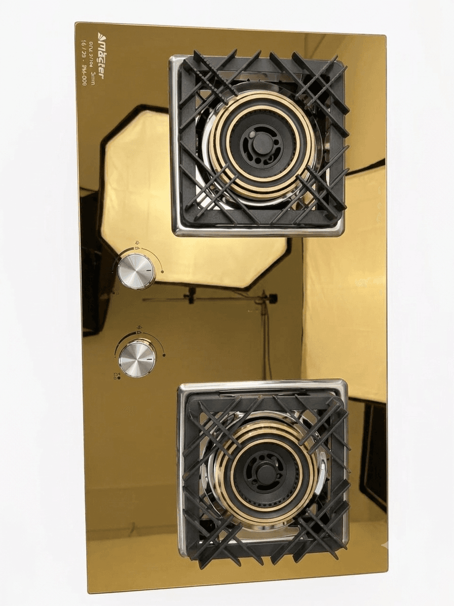 Grand Steel 3mm Imported Golden Hob (Brass Multi-Jet Burner)